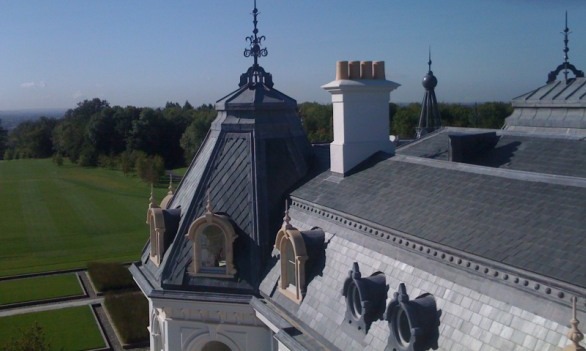 Slate mansard roof with lead dormers, photo 3