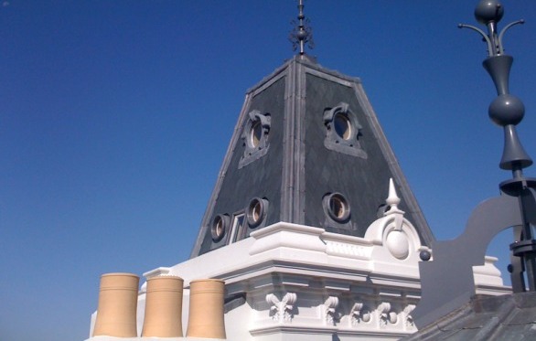 Slate mansard roof with lead dormers, photo 6
